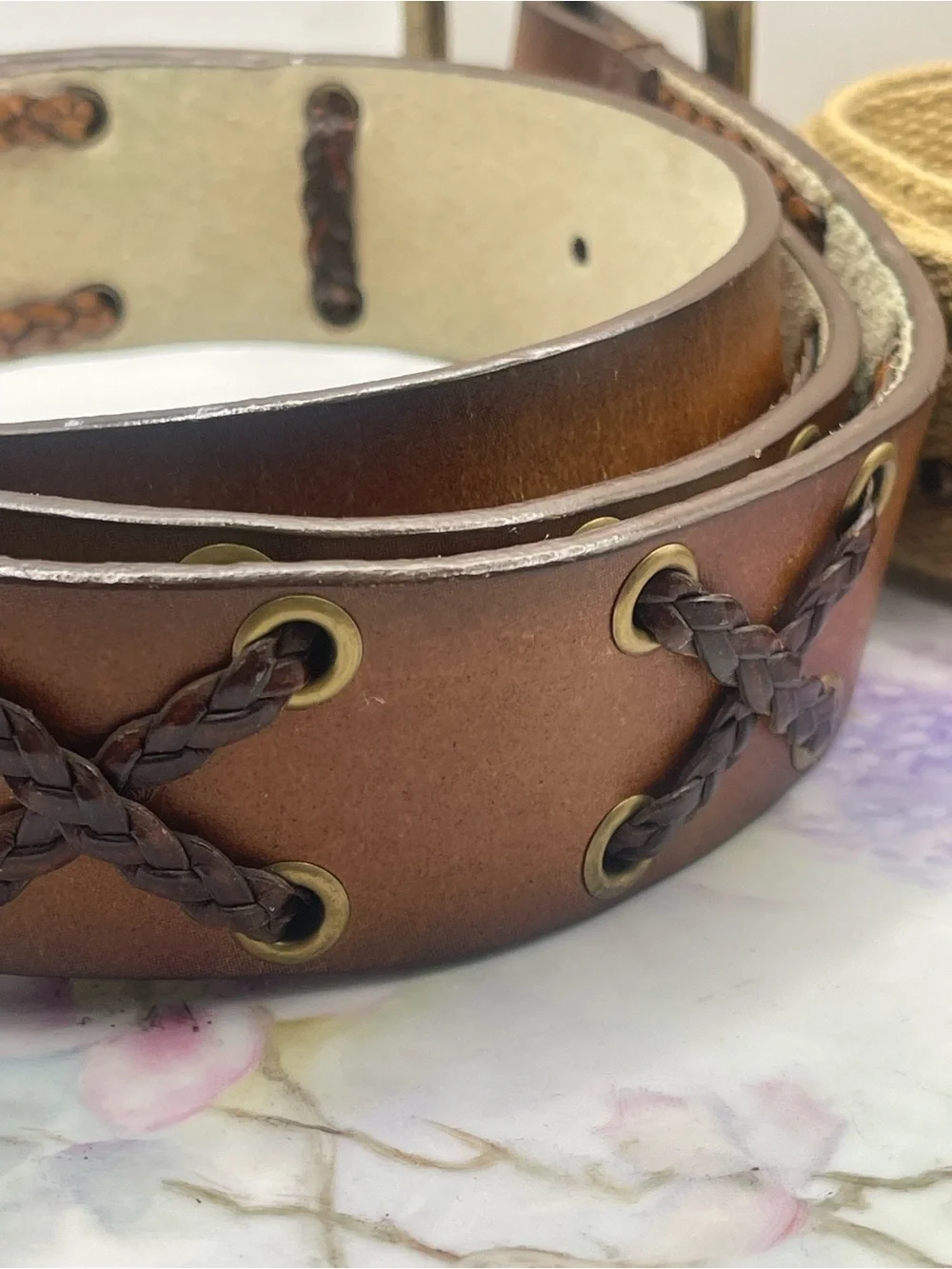 Women's Neutral and‎ Brown Fashion Belt Set of 3